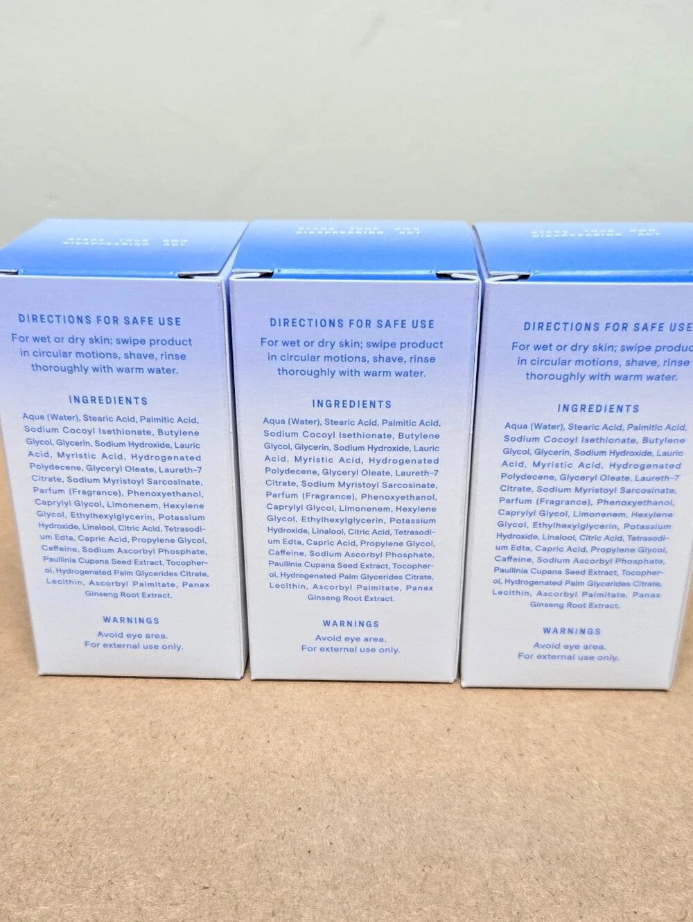 NEW 3-pack WYOS Shaving Cream/Suds Stick - The Disappearing Act -  1.8 Oz